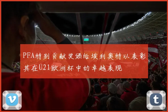 PFA特别贡献奖颁给埃利奥特以表彰其在U21欧洲杯中的卓越表现
